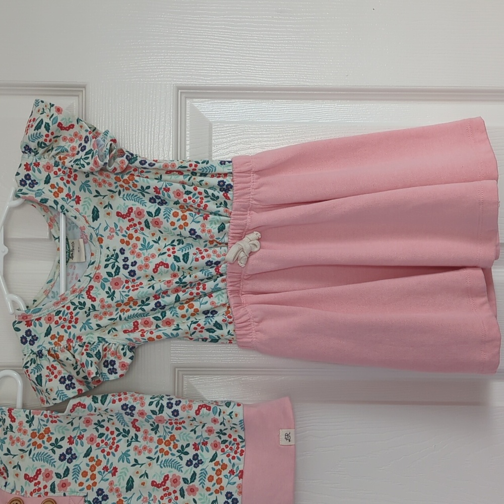 Little Road Co. Toddler Matching Dress & Sleeveless Hoodie 3Y - Picture 2 of 16